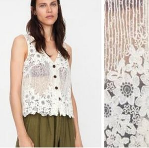 ZARA boho style top